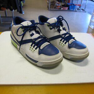 Nike Air Jordan Flight 23 Mens 11 White/Blue/Grey/Ghost Green Shoes 317820-118